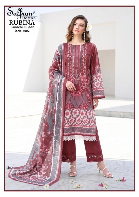 Saffron rubina vol 4 karachi dress material wholesale